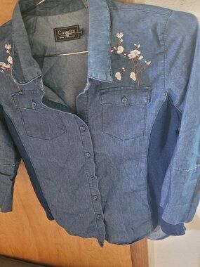 CAVALINI DENIM TOP